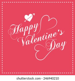 Valentine's Day heart design background.