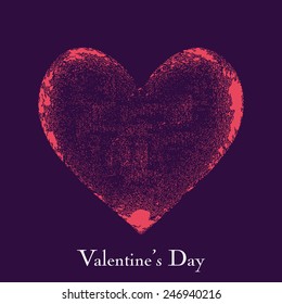 Valentine's Day heart design background.