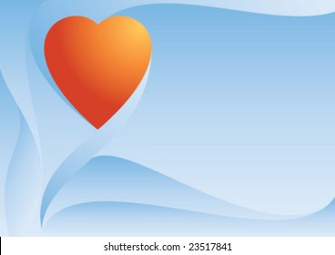 Valentine's day heart design in color