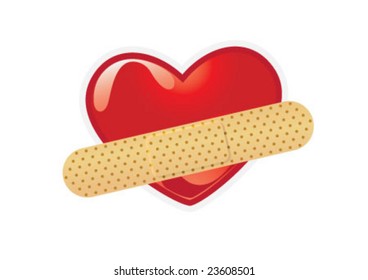 Valentine's day heart design in color