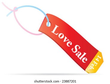 Valentine's day heart design in color