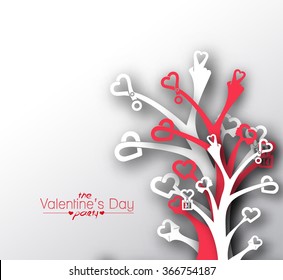 Valentine's Day Heart Design, vector illustration.