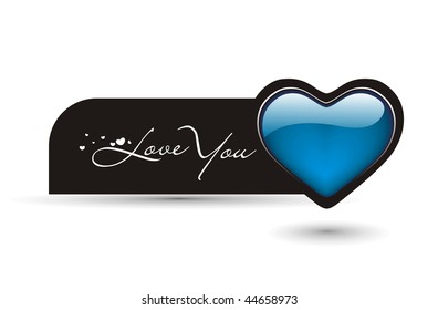 Valentines Day Heart element for design, vector illustration