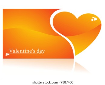 Valentines Day Heart element for design, vector illustration