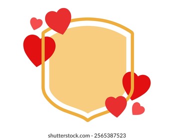 Valentines Day Heart Frame Background