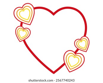 Valentines Day Heart Frame Background