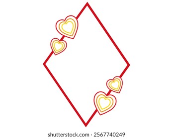 Valentines Day Heart Frame Background