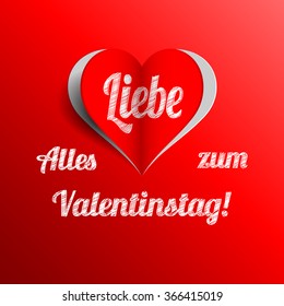 valentines day heart (german)