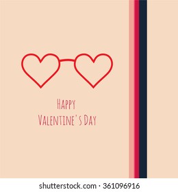 Valentine's day - heart glasses