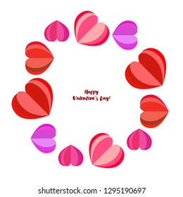 Valentine's Day, heart, greeting card, vector background