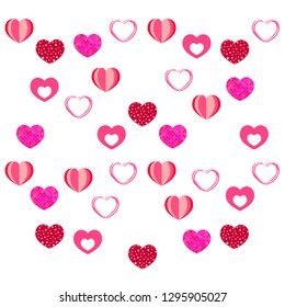 Valentine's Day, heart, greeting card, vector background