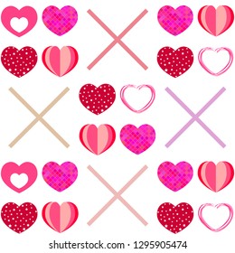 Valentine's Day, heart, greeting card, vector background