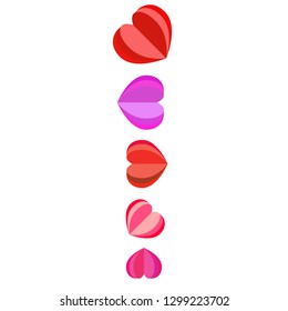 Valentine's Day, heart, greeting card, vector background