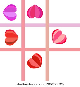 Valentine's Day, heart, greeting card, vector background