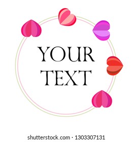 Valentine's Day, heart, greeting card, vector background