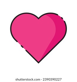 valentines day heart icon vector template illustration logo design