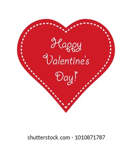 Valentine's Day Heart Illustration. Vector.