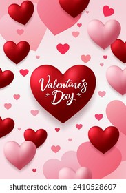 Valentine's day. Heart with the inscription. Symbol of love. Holiday card, romantic, wedding design elements.