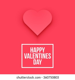 Valentines Day heart Isolated. Vector illustration EPS10