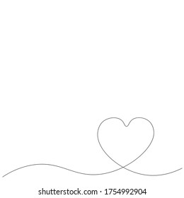 Valentines day heart love background vector illustration