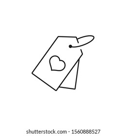 valentines day, heart and love - minimal line web icon. simple vector illustration. concept for infographic, website or app.