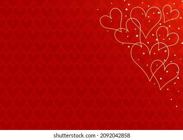 Valentine's day heart pattern background material