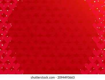 Material de fondo de patrón cardíaco de San Valentín