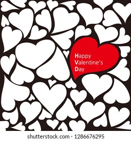 Valentine's Day Heart Pattern Illustration