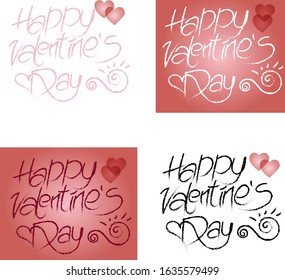 Valentine's Day with heart pattern . Vector illustration. Wallpaper, flyers, invitations, posters, brochure, banners.