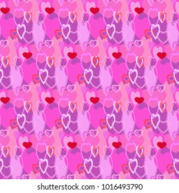 valentines day heart seamless pattern holiday 
