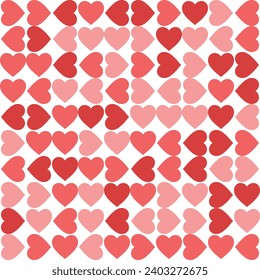 Valentine's Day heart shape abstract pattern design.