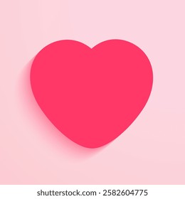 "Valentine's Day" Heart shaped card with text . A soft design and fun message to express love and affection on this special occasion.