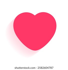 "Valentine's Day" Heart shaped card with text . A soft design and fun message to express love and affection on this special occasion.