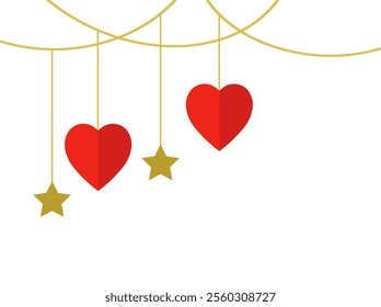 Valentines Day Heart Star Decoration