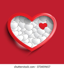 valentine's day heart symbol isolated