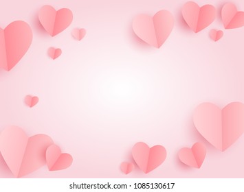 Valentine's Day Heart Symbol. Love and Feelings Background Design. Vector illustration EPS10