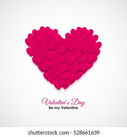 Valentine's Day Heart Symbol. Love and Feelings Background Design. Vector illustration EPS10