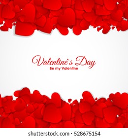 Valentine's Day Heart Symbol. Love and Feelings Background Design. Vector illustration. EPS10