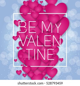 Valentine's Day Heart Symbol. Love and Feelings Background Design. Vector illustration EPS10