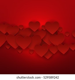 Valentine's Day Heart Symbol. Love and Feelings Background Design. Vector illustration EPS10