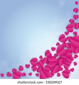 Valentine's Day Heart Symbol. Love and Feelings Background Design. Vector illustration EPS10