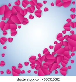 Valentine's Day Heart Symbol. Love and Feelings Background Design. Vector illustration EPS10