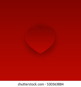 Valentine's Day Heart Symbol. Love and Feelings Background Design. Vector illustration EPS10