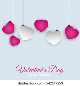 Valentine's Day Heart Symbol. Love and Feelings Background Design. Vector illustration EPS10