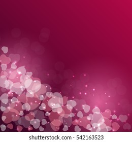 Valentine's Day Heart Symbol. Love and Feelings Background Design. Vector illustration EPS10