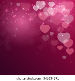 Valentine's Day Heart Symbol. Love and Feelings Background Design. Vector illustration EPS10