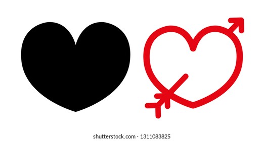 Valentines Day Heart vector.