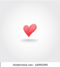 valentine's day Heart. Vector background 