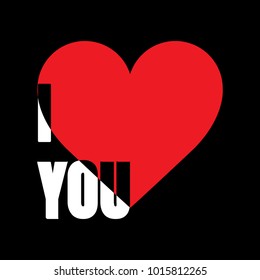 Valentines day  with heart. Vector illustration