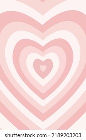 Valentine's day Heart Vector Illustration, Hearts pink and white Background, Heart wallpaper love romance and wedding symbols. Heart pink Pattern. 